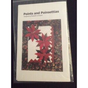 Points and Poinsettias Quilting Pattern B39